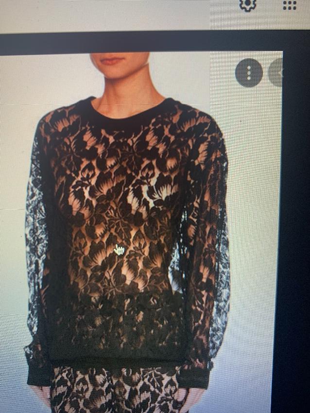 Stella McCartney Ines Floral Lace Sweatshirt