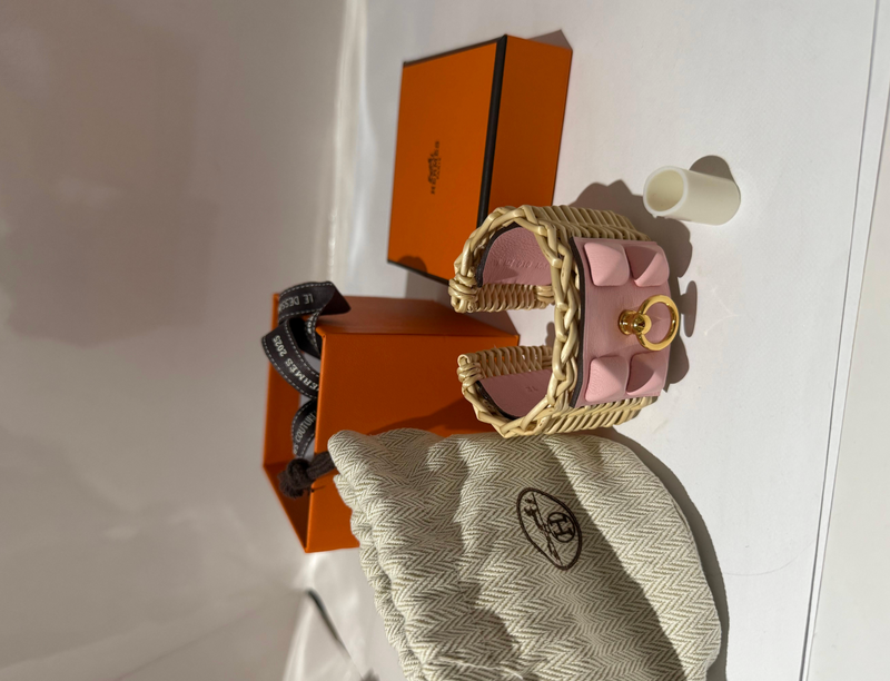 Hermes Pink MedorPicnic Sakura Bracelet