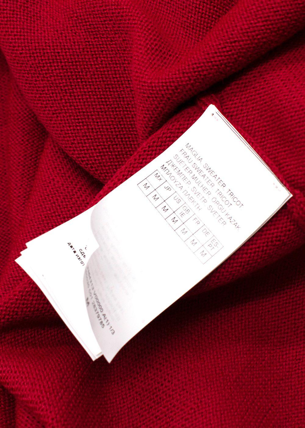 Marina Rinaldi Red Maglia Tricot Sweater