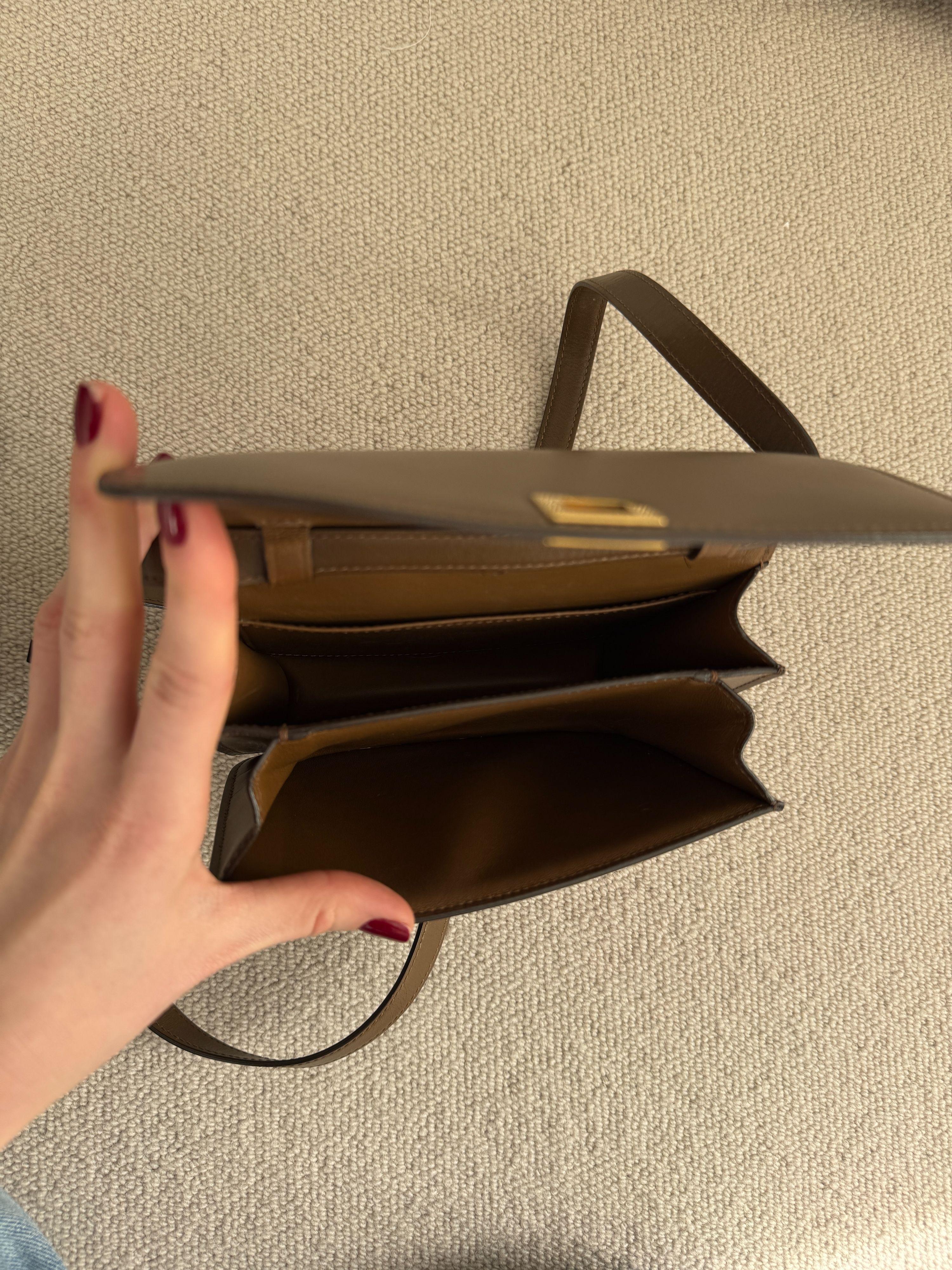 Celine Classic Tan Leater Box Bag