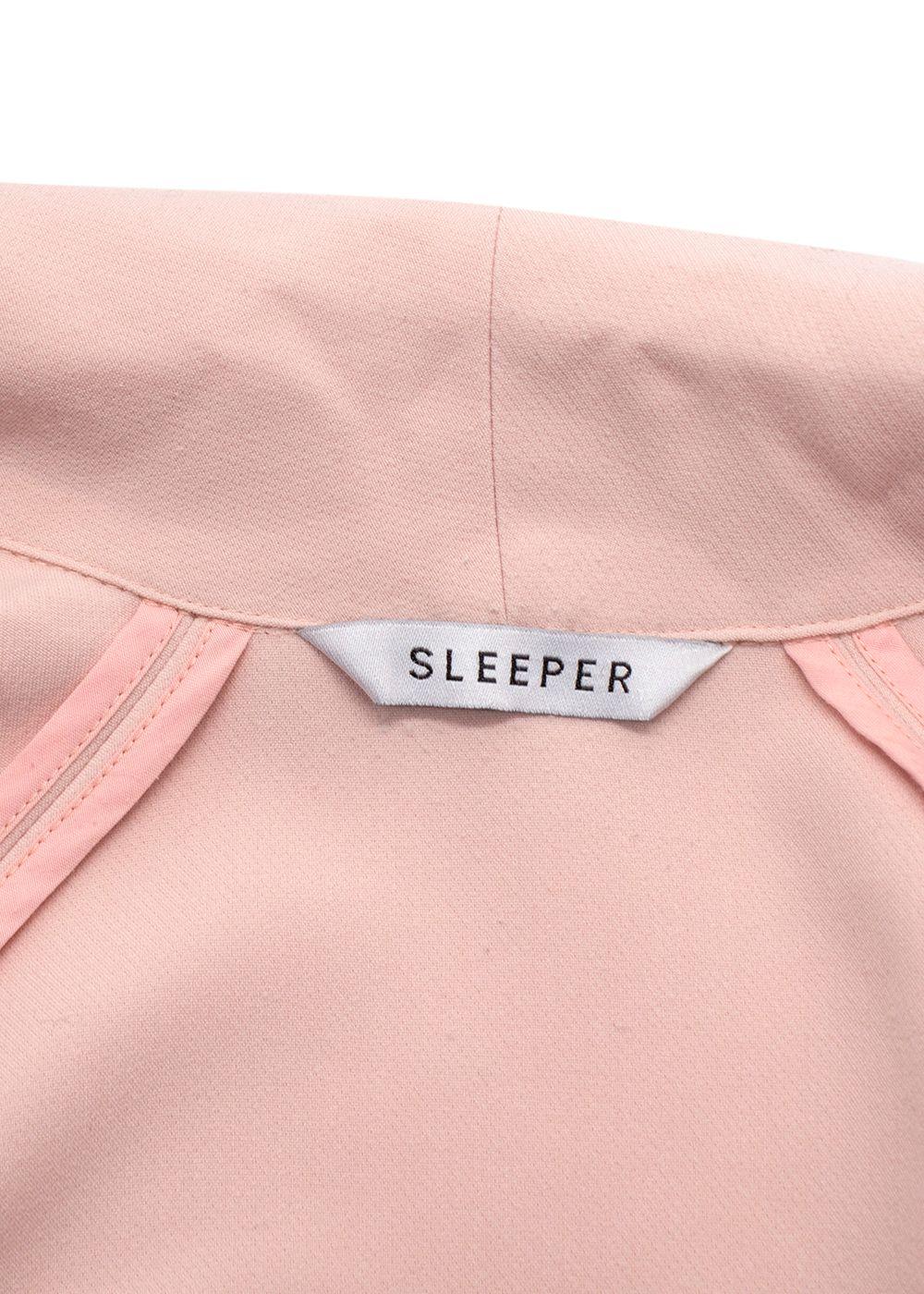Sleeper Pink and Red Trim Belted Stretch Robe
