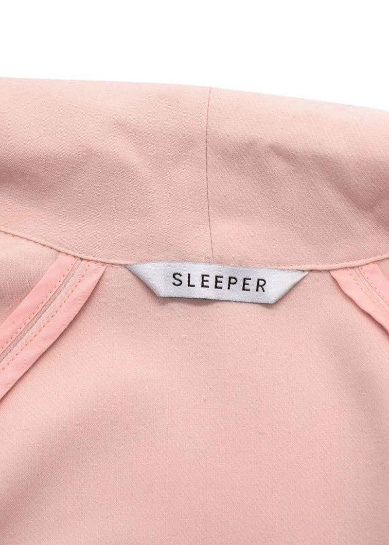 Sleeper Pink and Red Trim Belted Stretch Robe