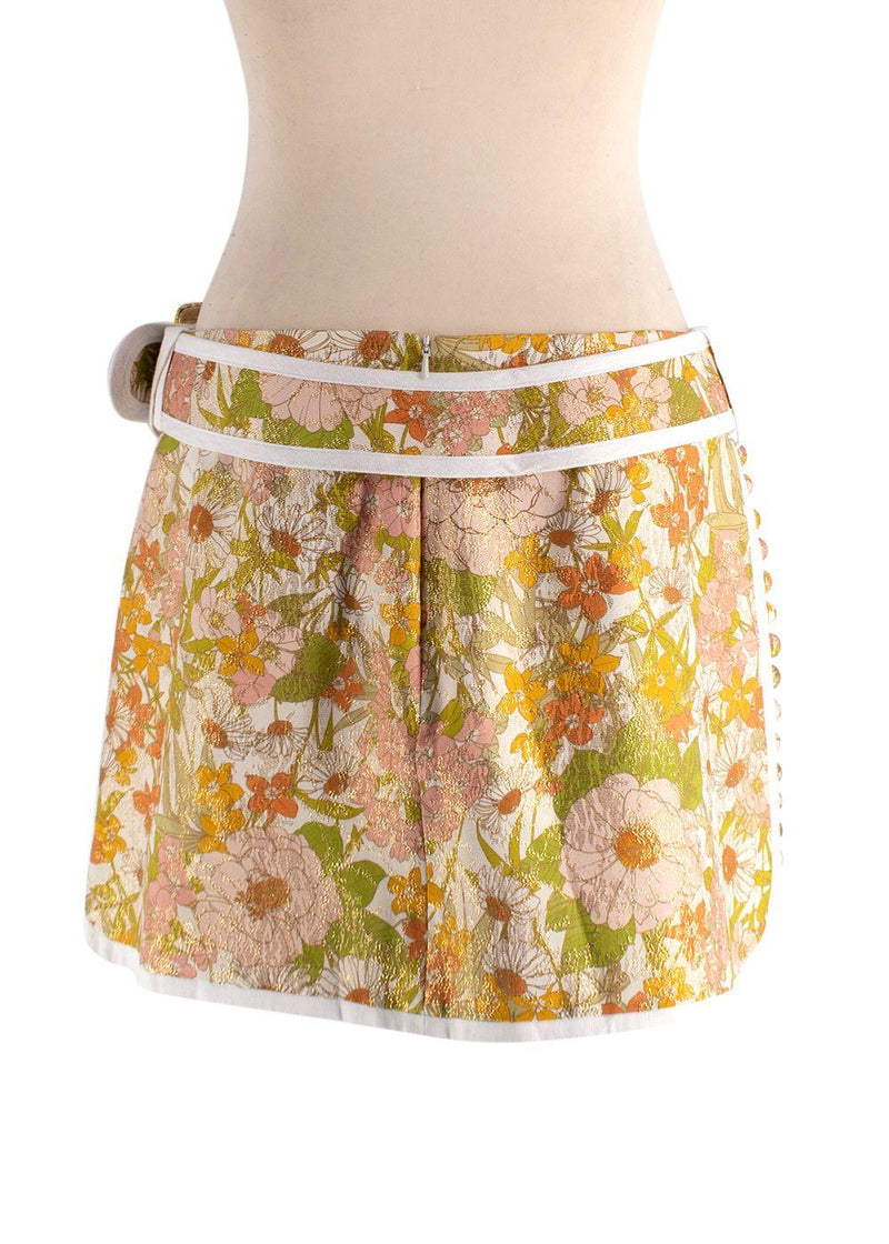 Zimmermann Super Eight Floral Brocade Cotton-Blend Mini Skirt