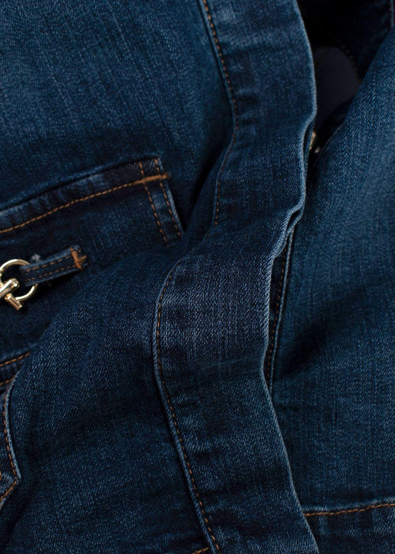 Marina Rinaldi Sport Dark Blue Wash Denim Jacket