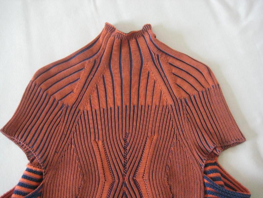 Peter Pilotto orange and blue knit dress