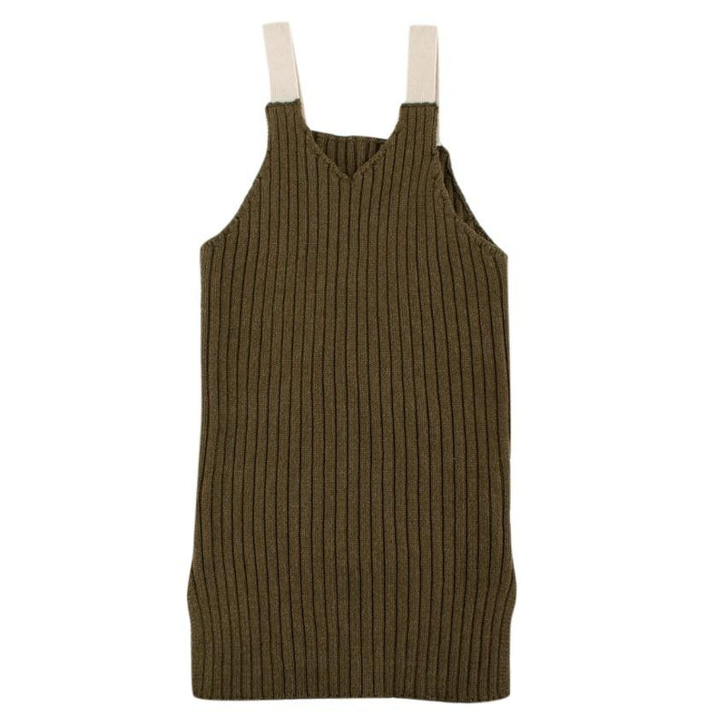 O'ahu Green Ribbed Knit Tank Dress