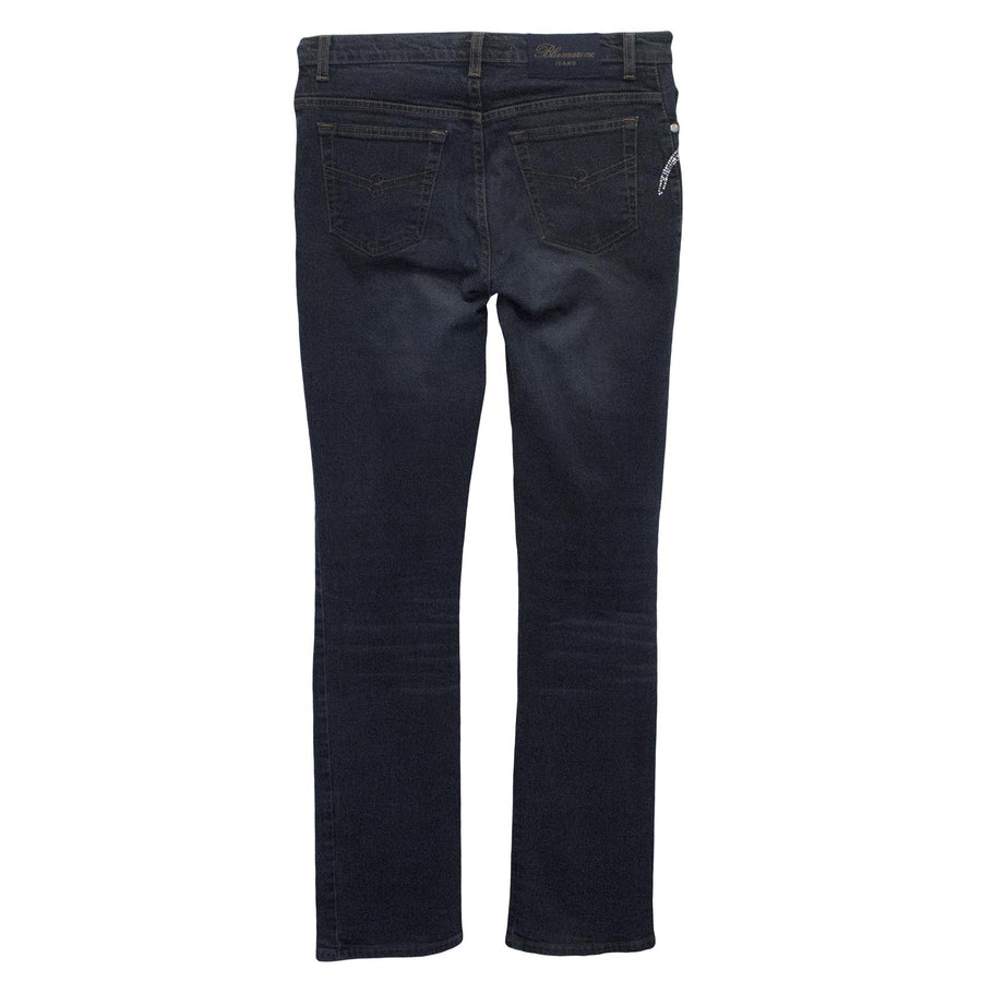 Blumarine Denim Jeans With Silver Embellished Lizards