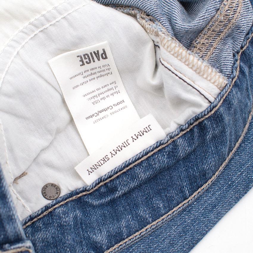 Paige Jimmy Jimmy Skinny Jeans with Patches
