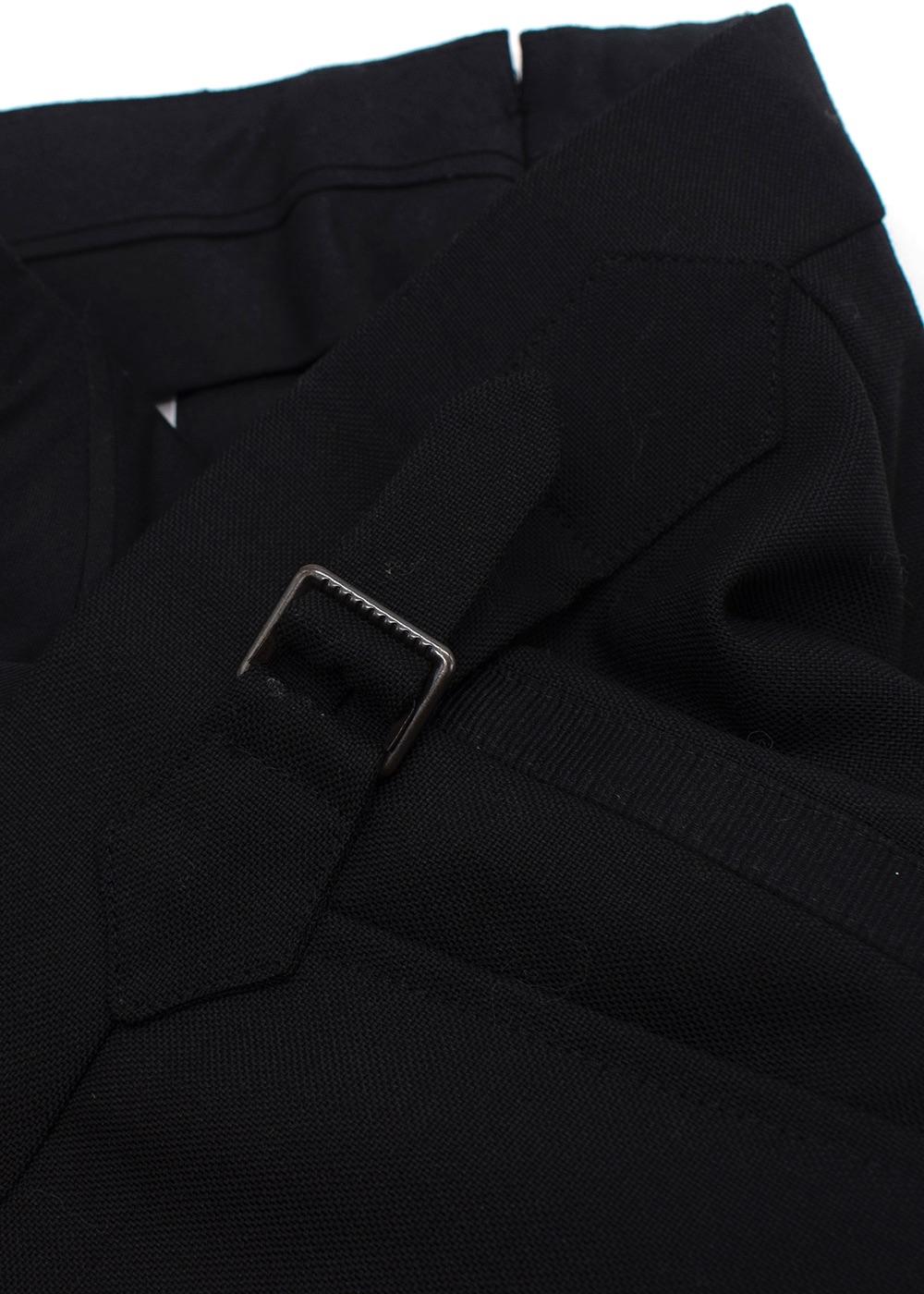 Kingsman Black Wool Blend Suit Trousers