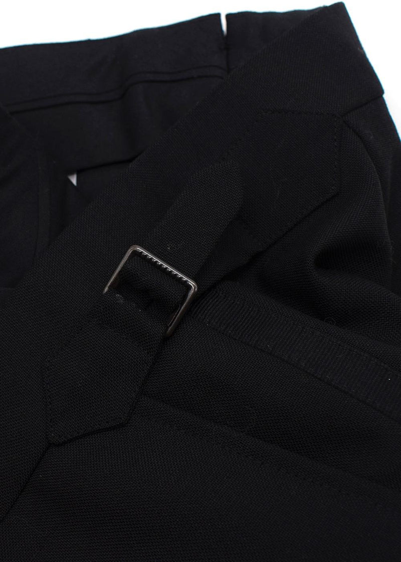 Kingsman Black Wool Blend Suit Trousers