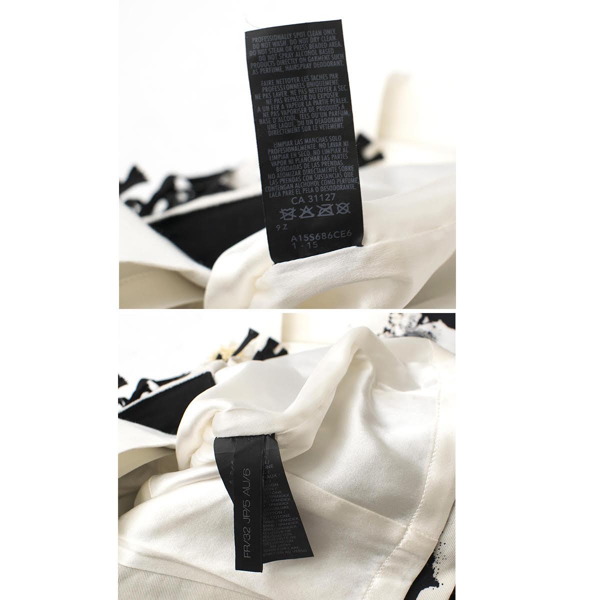 Donna Karan Black Label Embellished Cotton Skirt