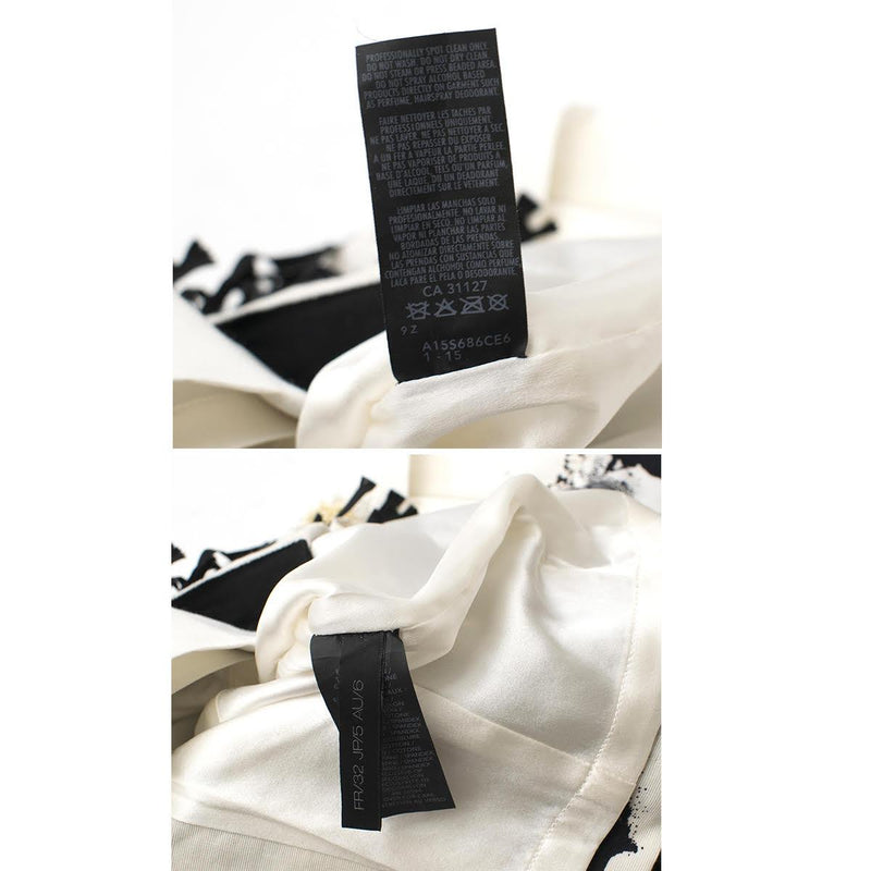 Donna Karan Black Label Embellished Cotton Skirt