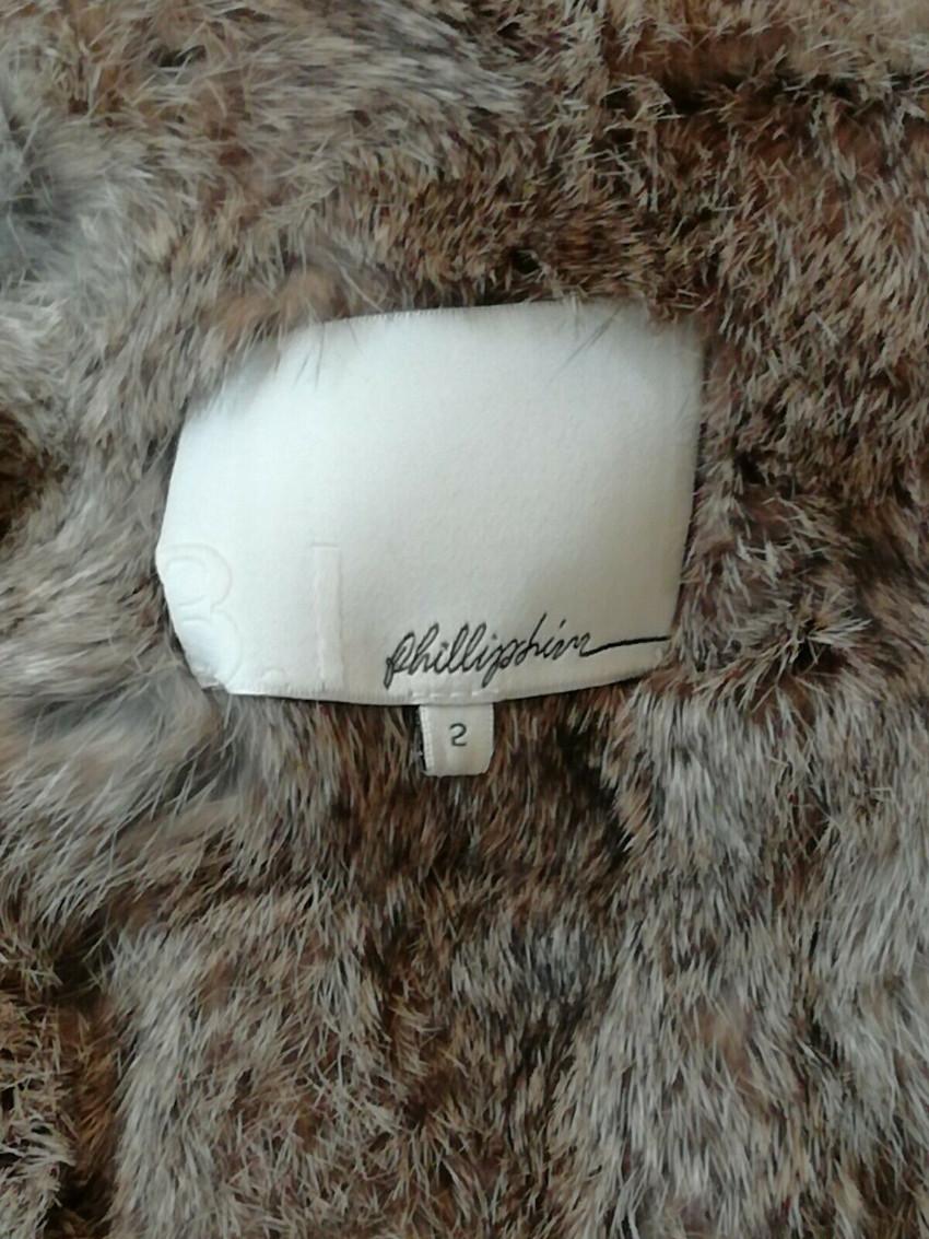 3.1 Phillip Lim Brown Parka With Rabbit Fur