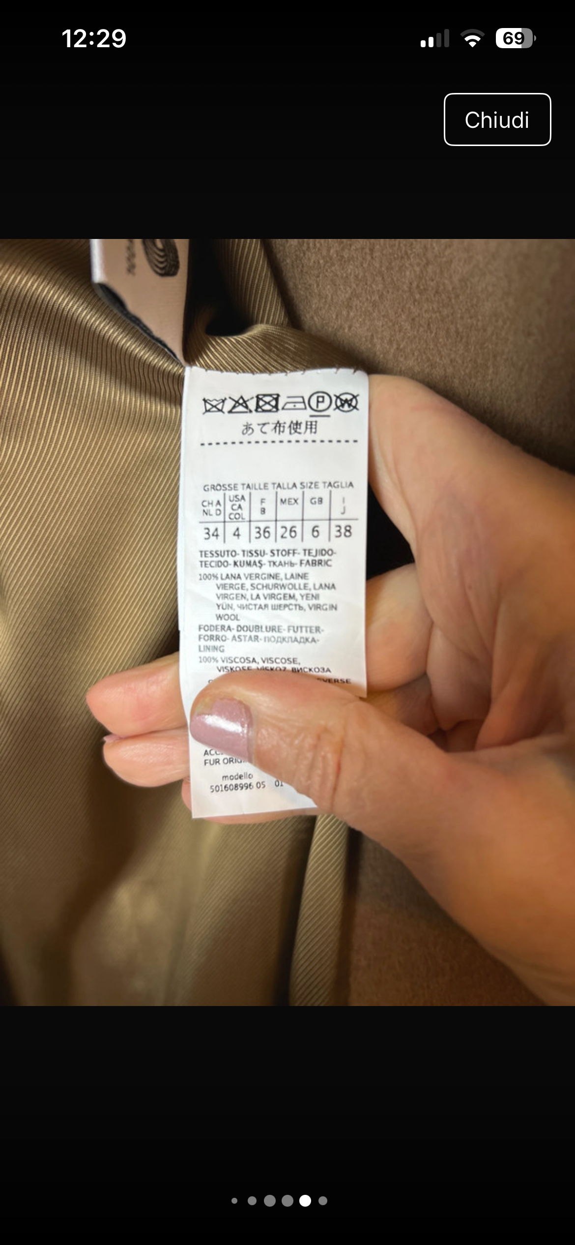 MaxMara Rabbit Collar Camel Coat