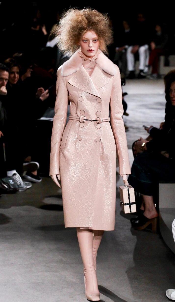 Alexander Mcqueen Coat With Mink Fur Collar