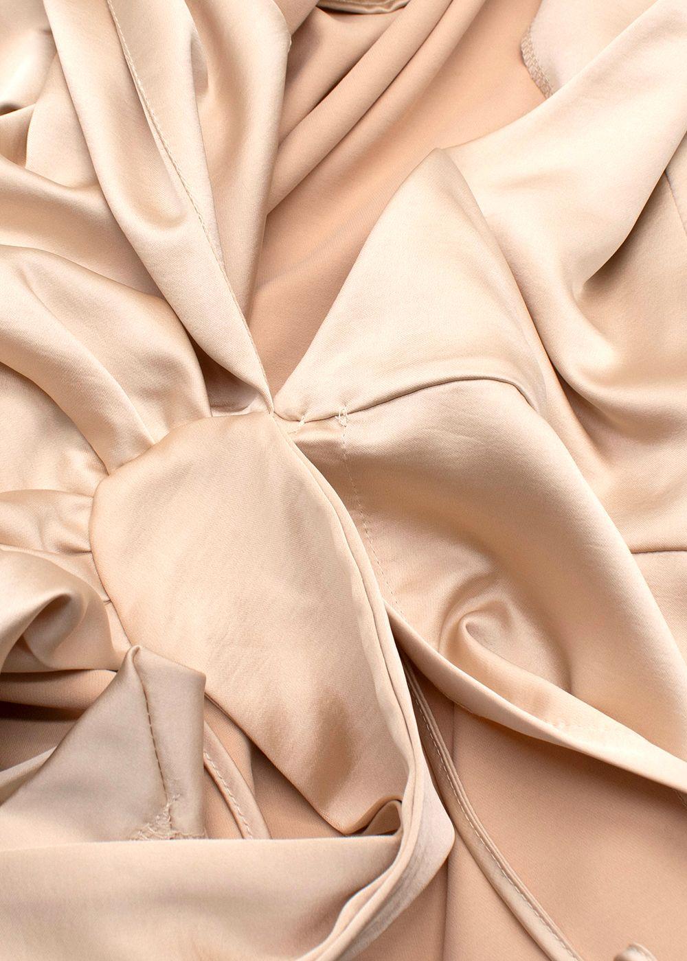 Imperial Champagne Wrap Mini Dress