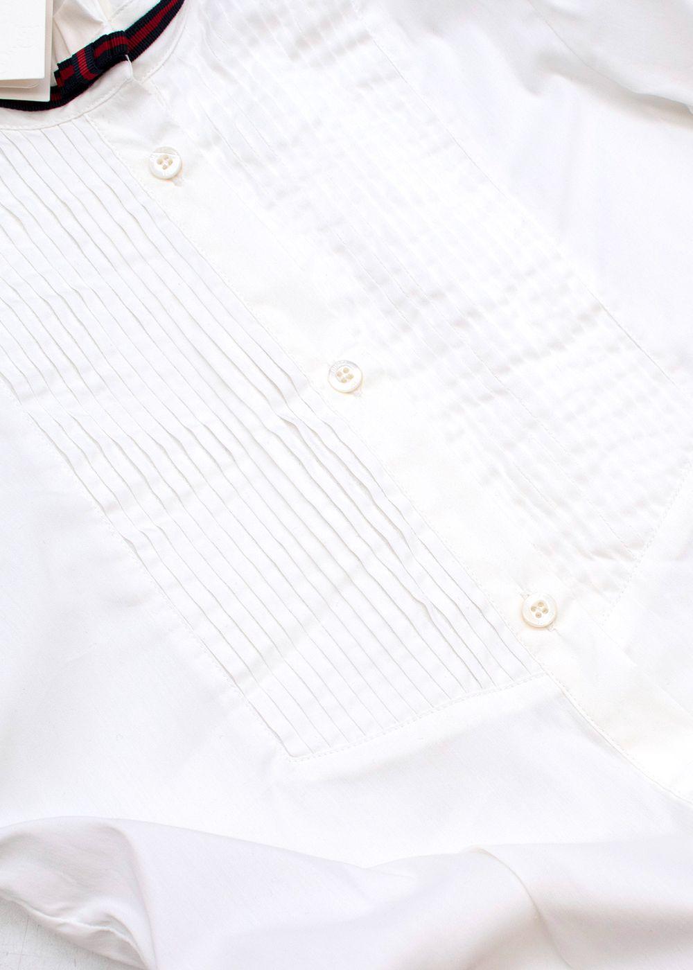 ivory cotton pie-crust collar blouse 10Y