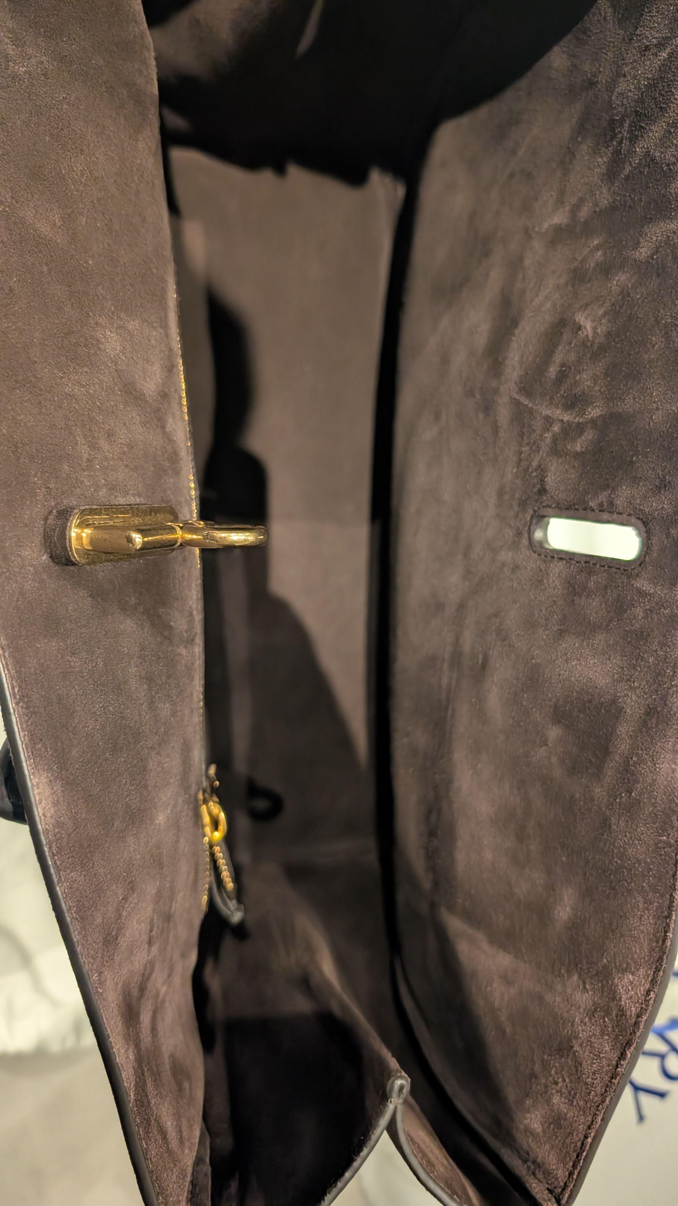 Burberry Brown Suede Rocking Horse Tote