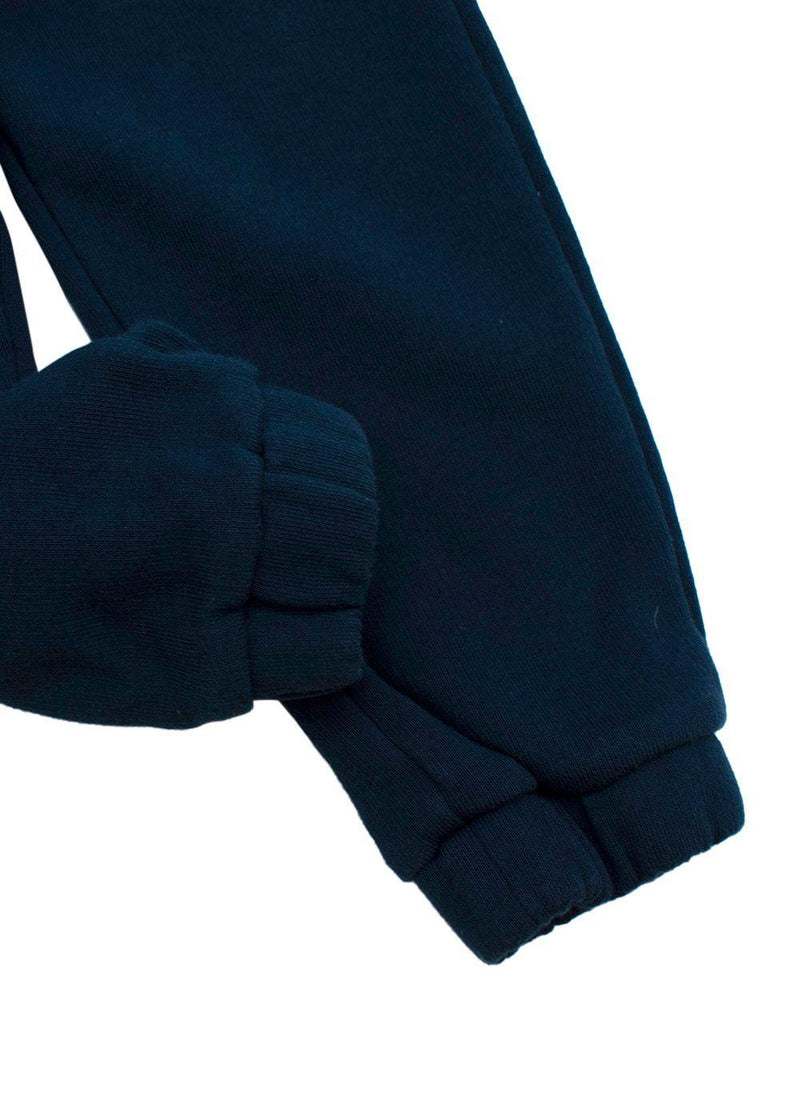 navy cotton jersey logo joggers 3Y