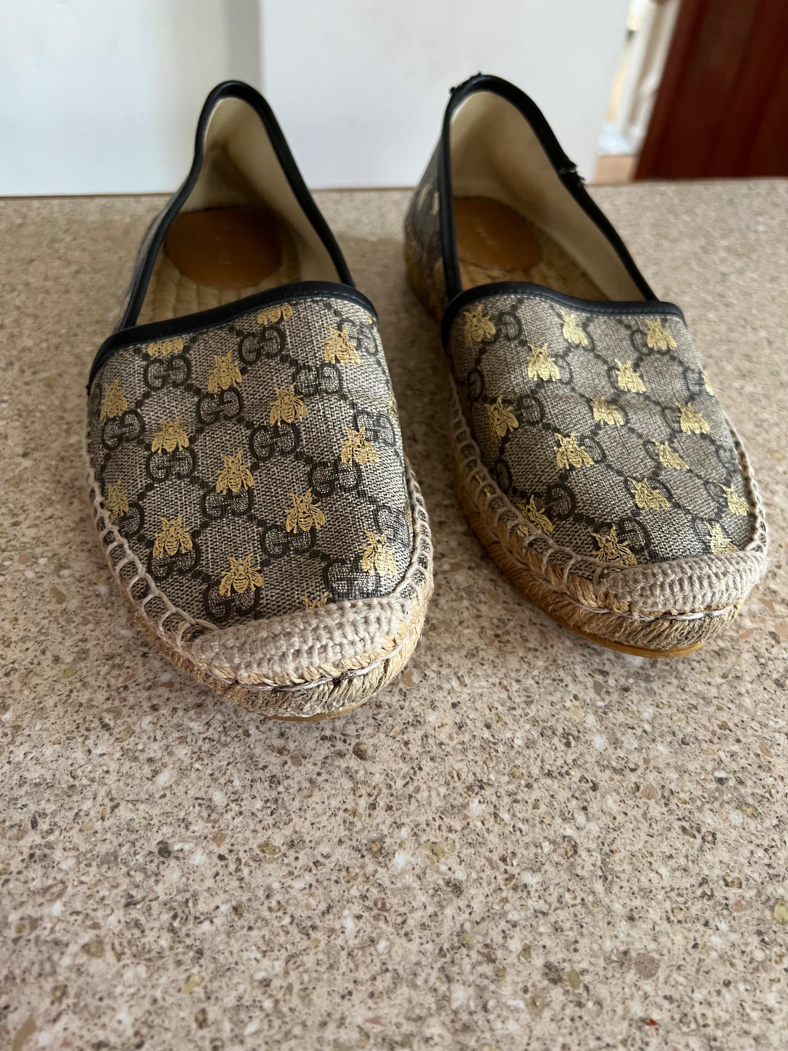 Gucci Bee Motif Espadrilles