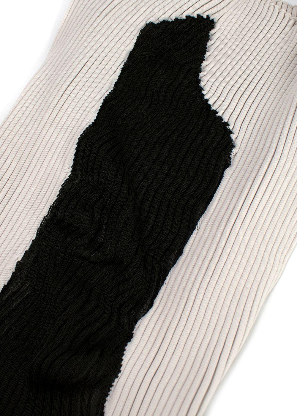 Issey Miyake Technical Jersey Pleated Colour-block Top