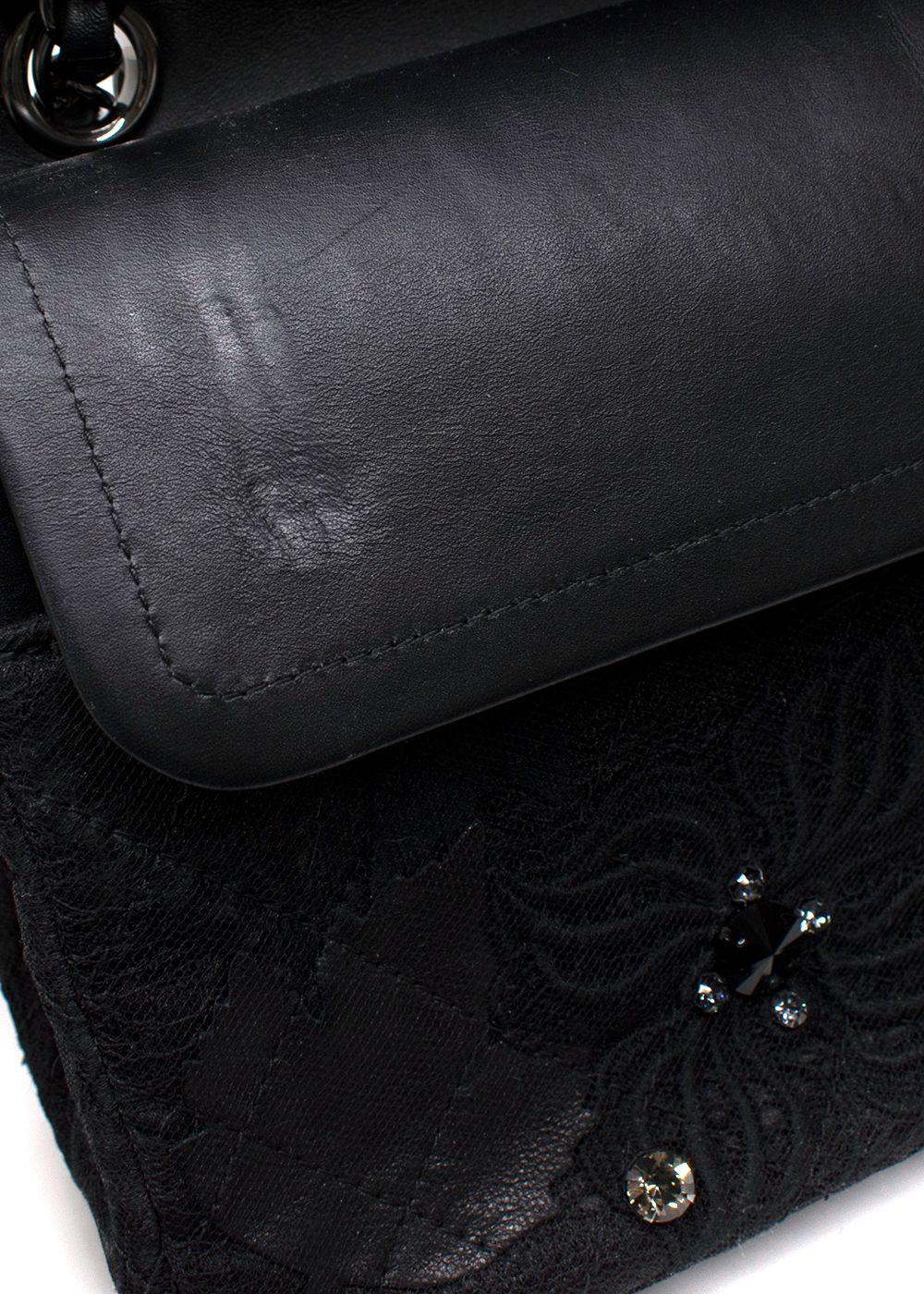 Chanel Black Metier D'Arts Embellished Medium Flap Bag