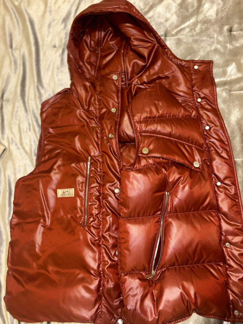 Rouge Basque Reversible Quilted Hooded Gilet
