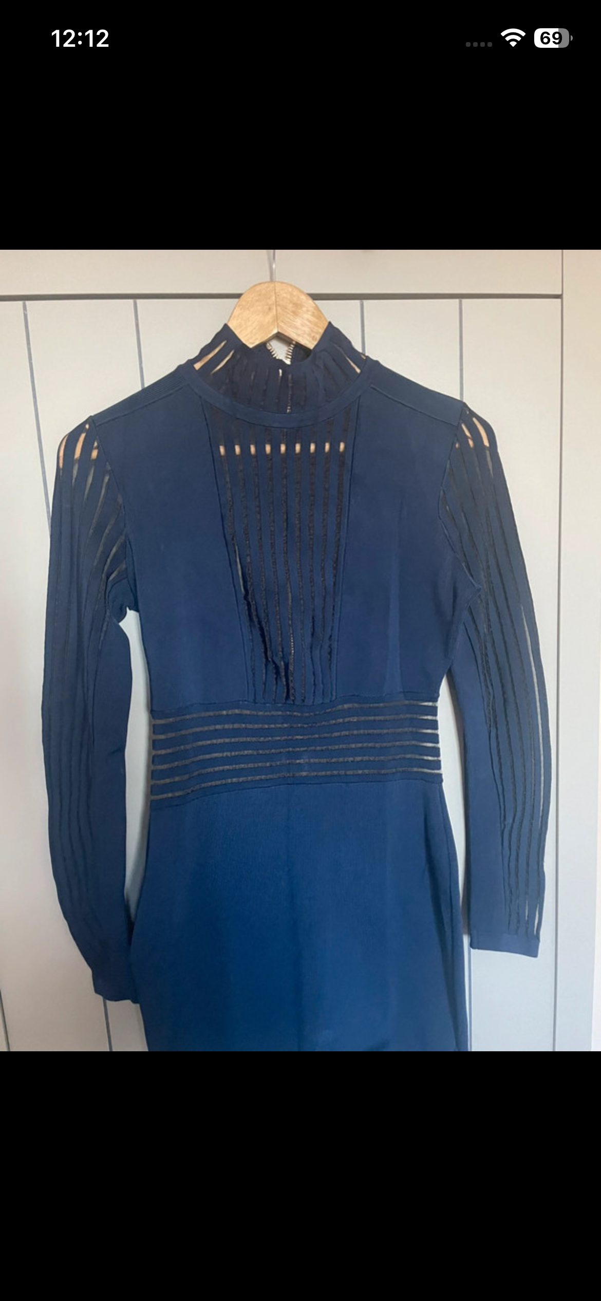 Balmain Navy Bodycon Dress