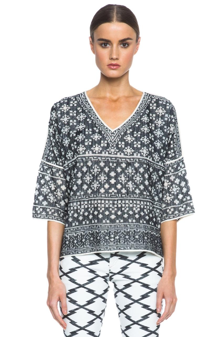 Isabel Marant Bela intarsia-knit top