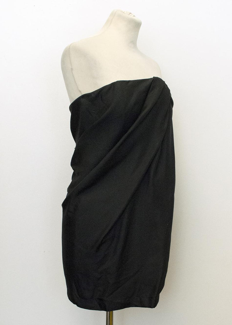 Jay Ahr Black Silk Sleeveless Dress