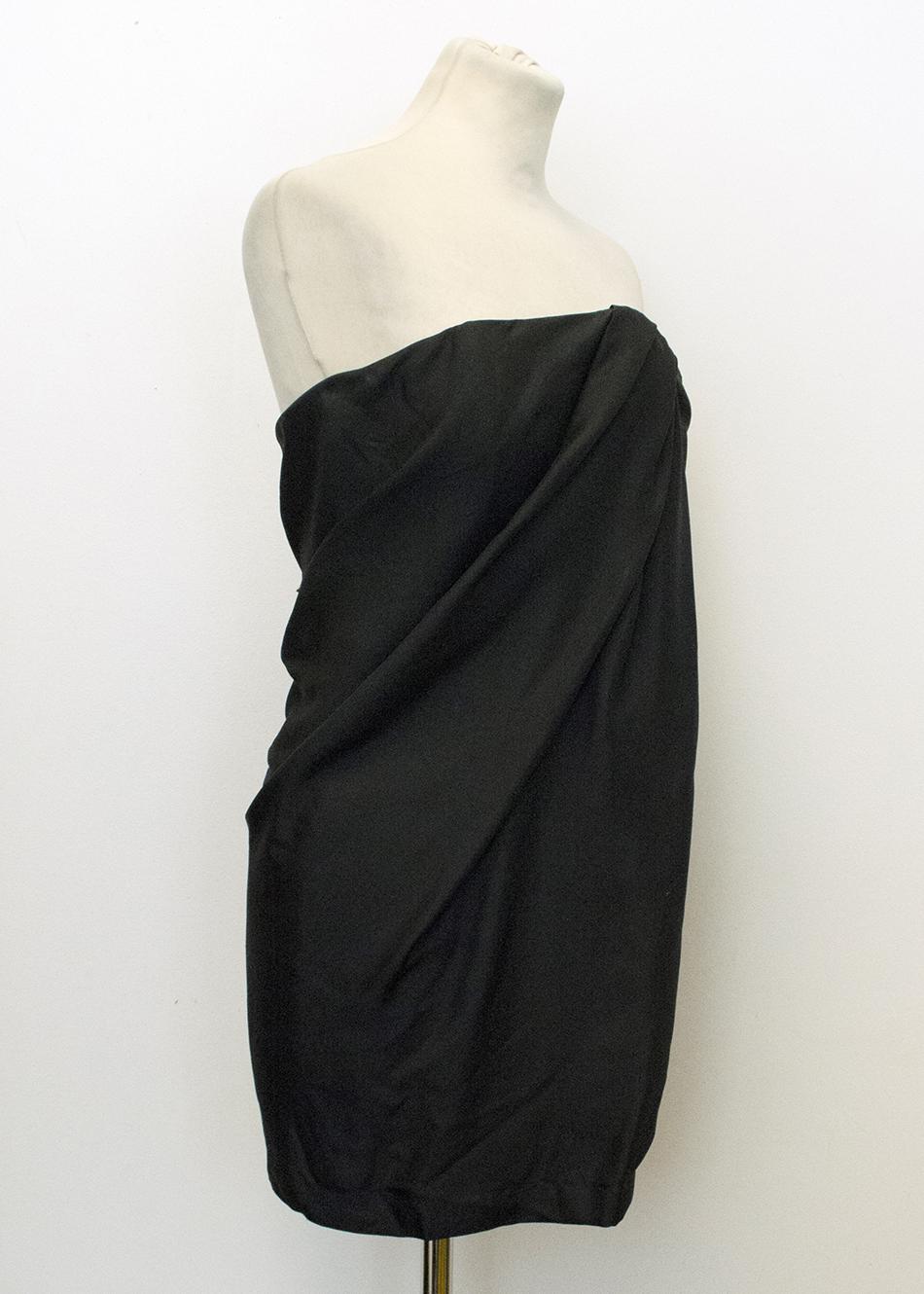 Jay Ahr Black Silk Sleeveless Dress