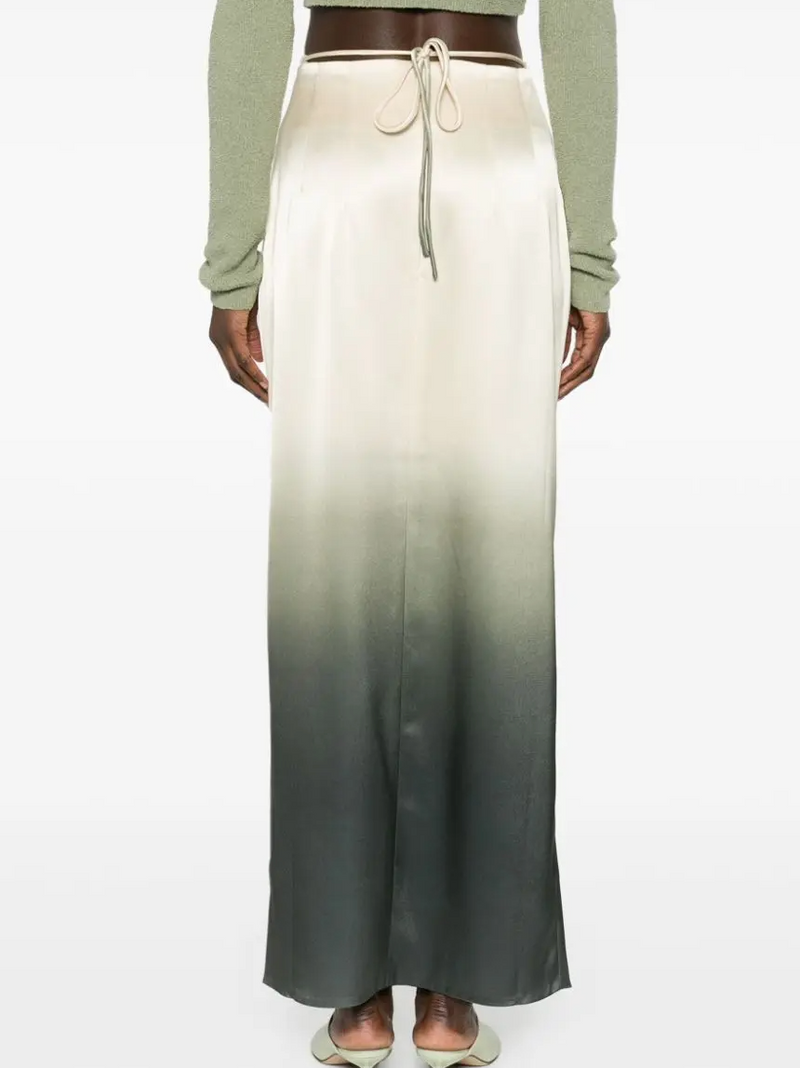 Nanushka  Ombré Satin Maxi Skirt