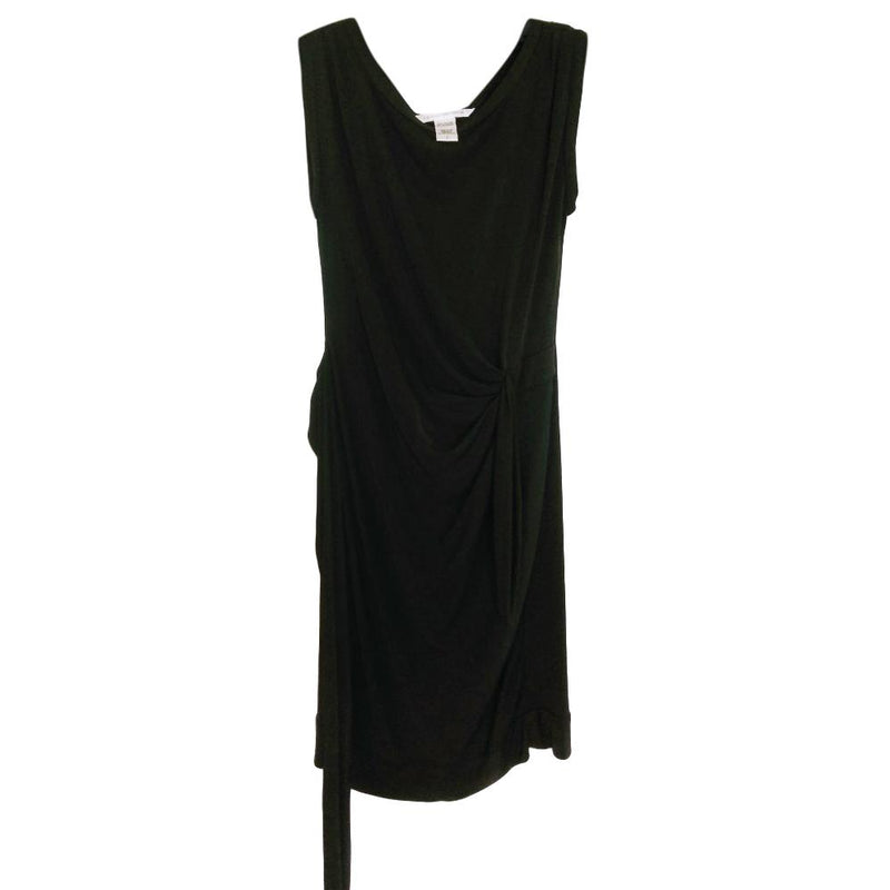 Diane Von Furstenberg Black Classic Draped Dress