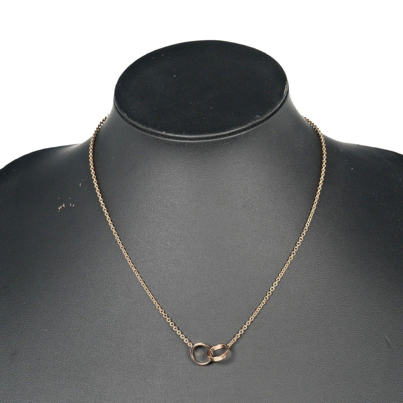 Cartier Rose Gold Intertwined Love Ring Necklace