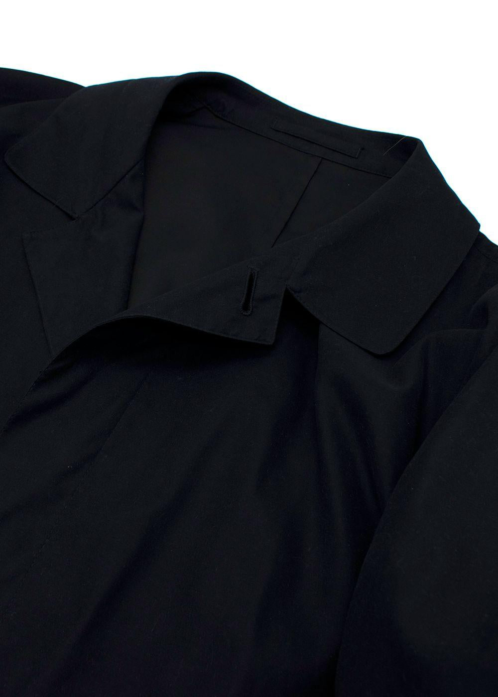 Aquascutum Black Polyester Coat