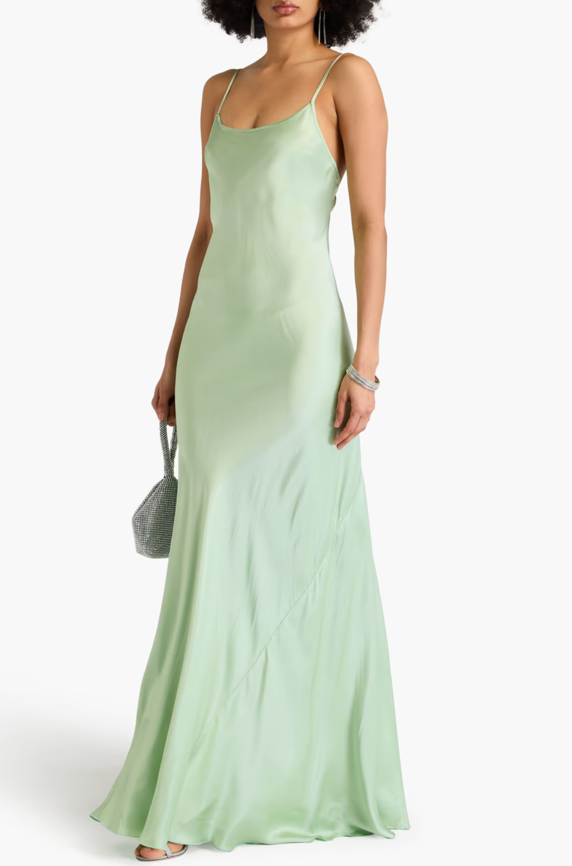 Victoria Beckham Satin Maxi Slip Dress