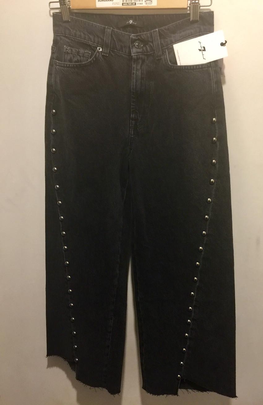 7 For All Mankind Black Marnie Outsider Jeans