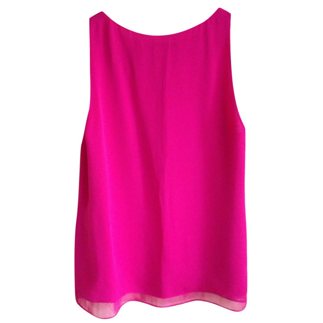 Diane Von Furstenberg Fuchsia Sleeveless Top