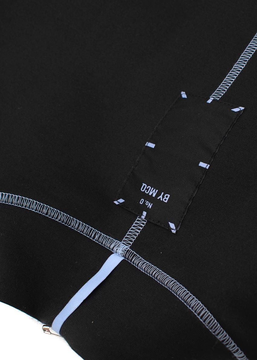 MCQ Black Neoprene Bodycon Mini Dress