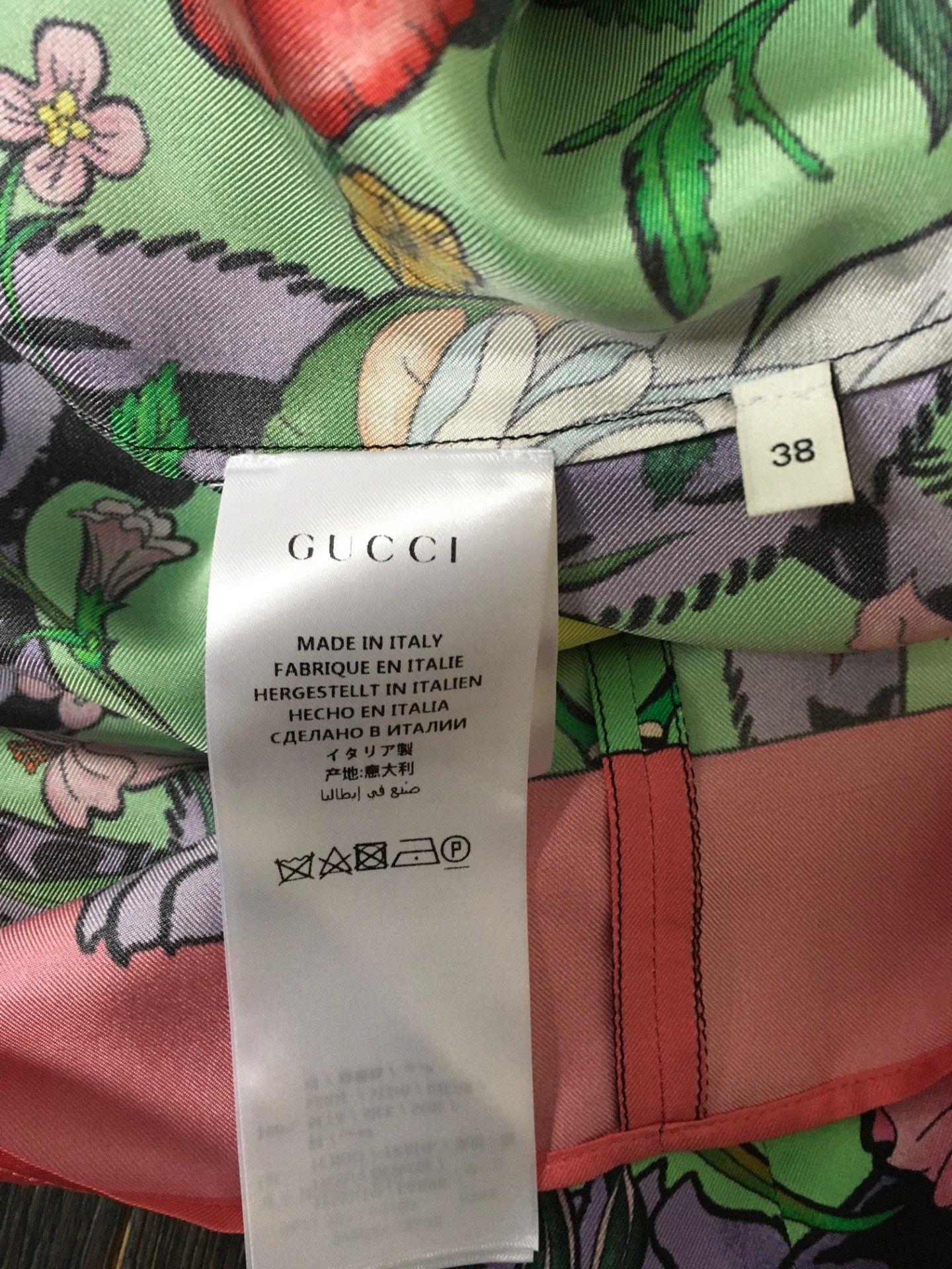 Flora Tiger Printed Silk Tunic Blouse