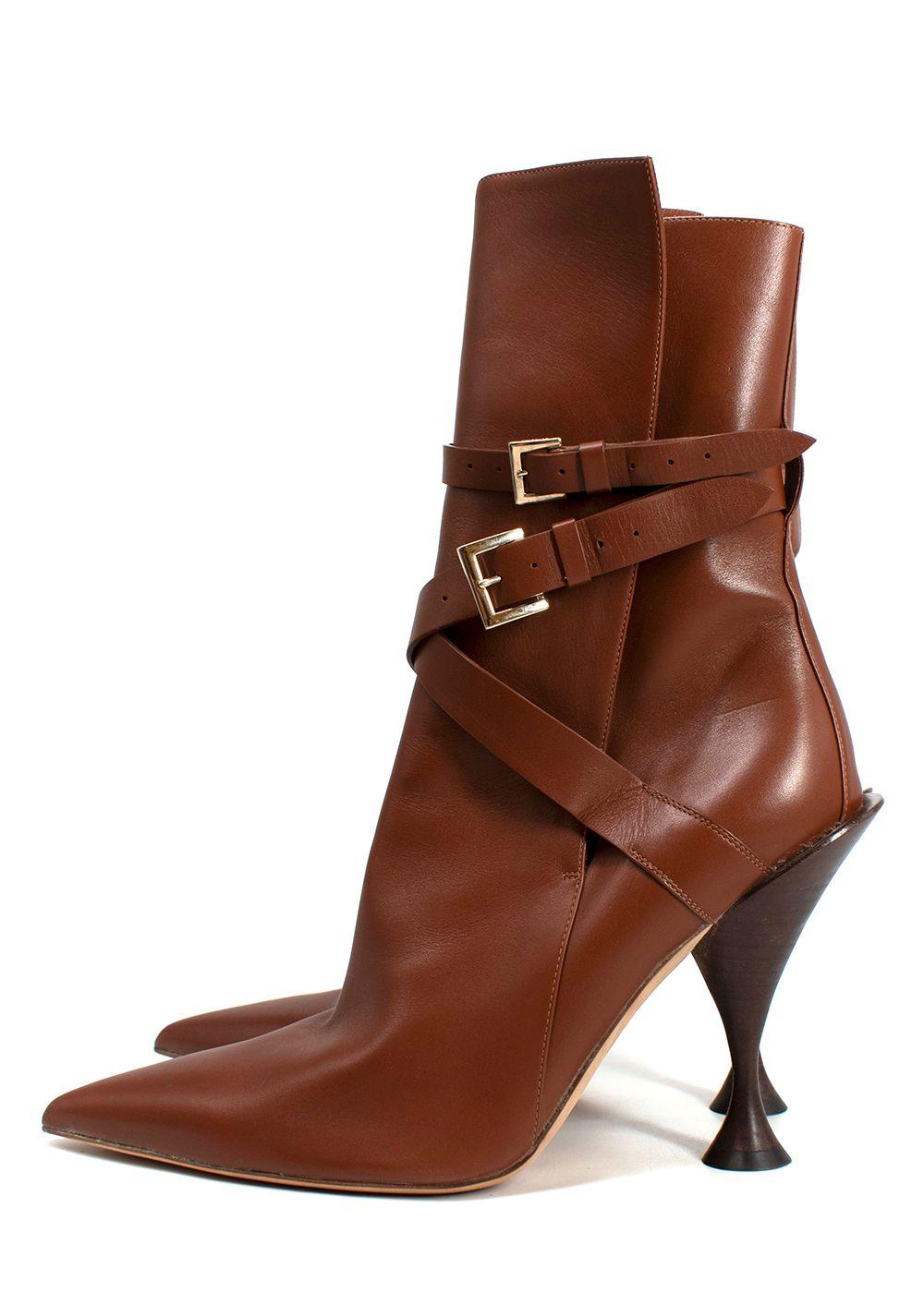 Burberry Hadfield Pedestal-heel Leather Boots