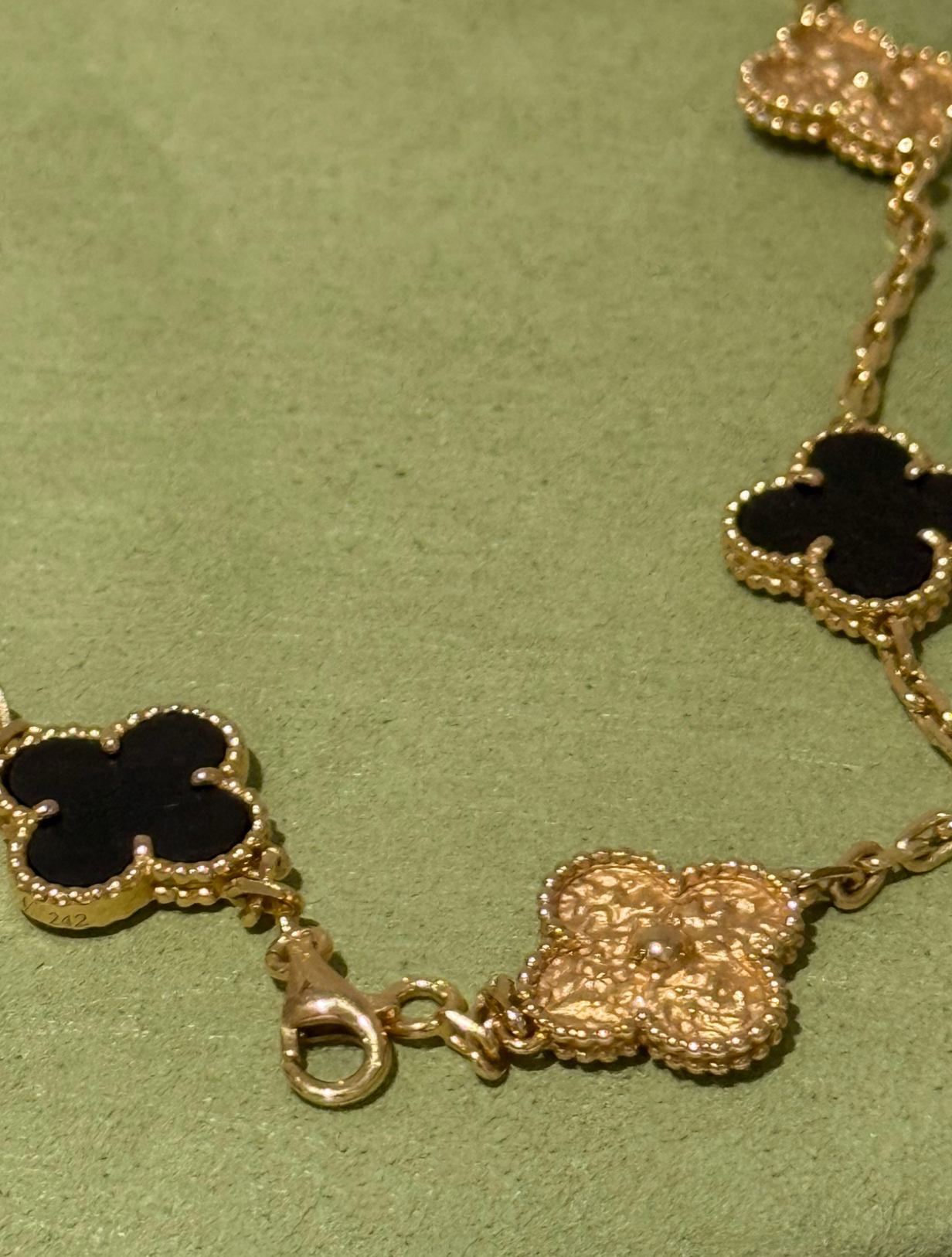 Van  Cleef and Arpels  Vintage Alhambra Necklace in Bois d'Amourette 10 Motifs