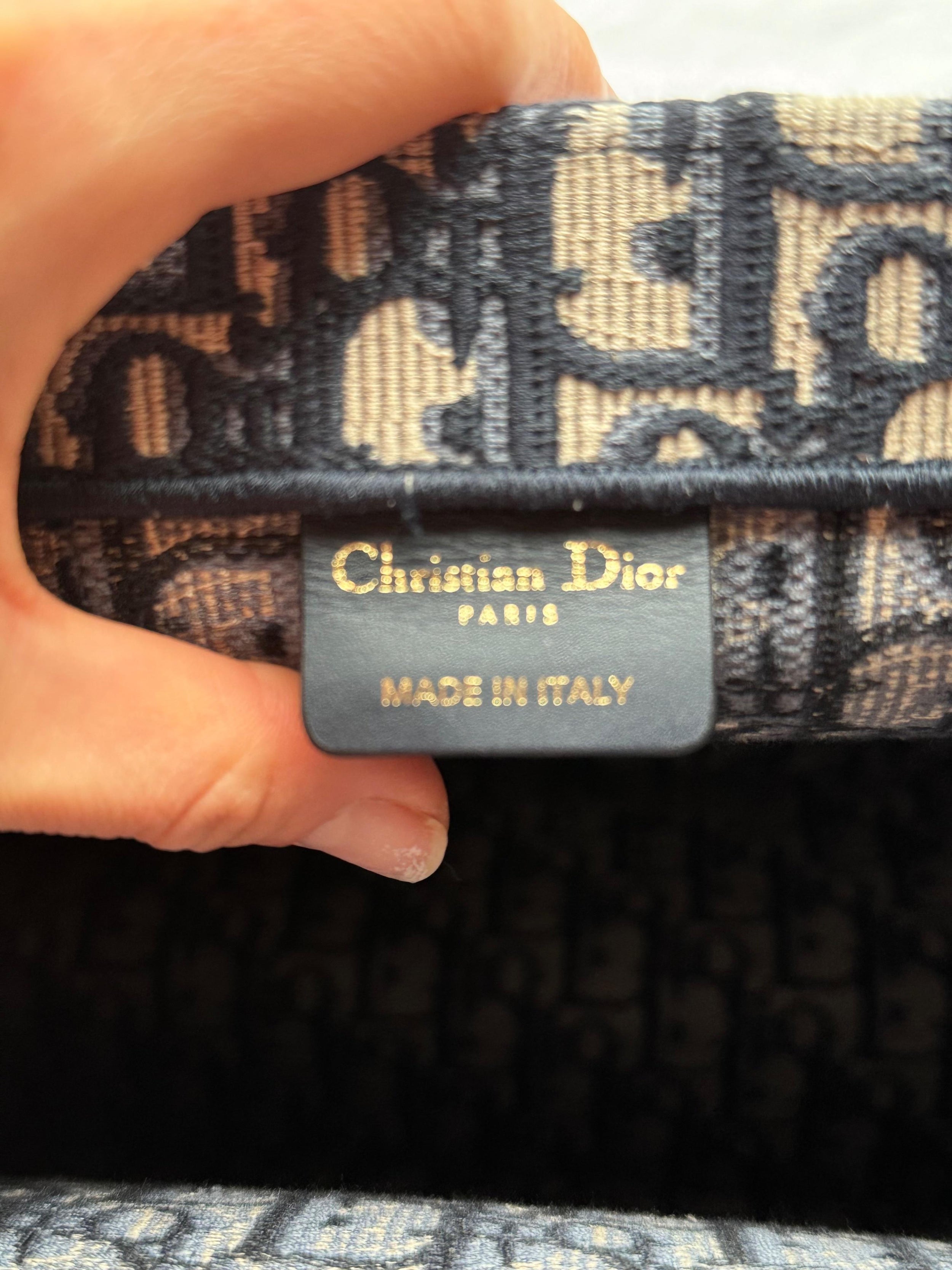 Dior Blue Large Oblique Book Tote