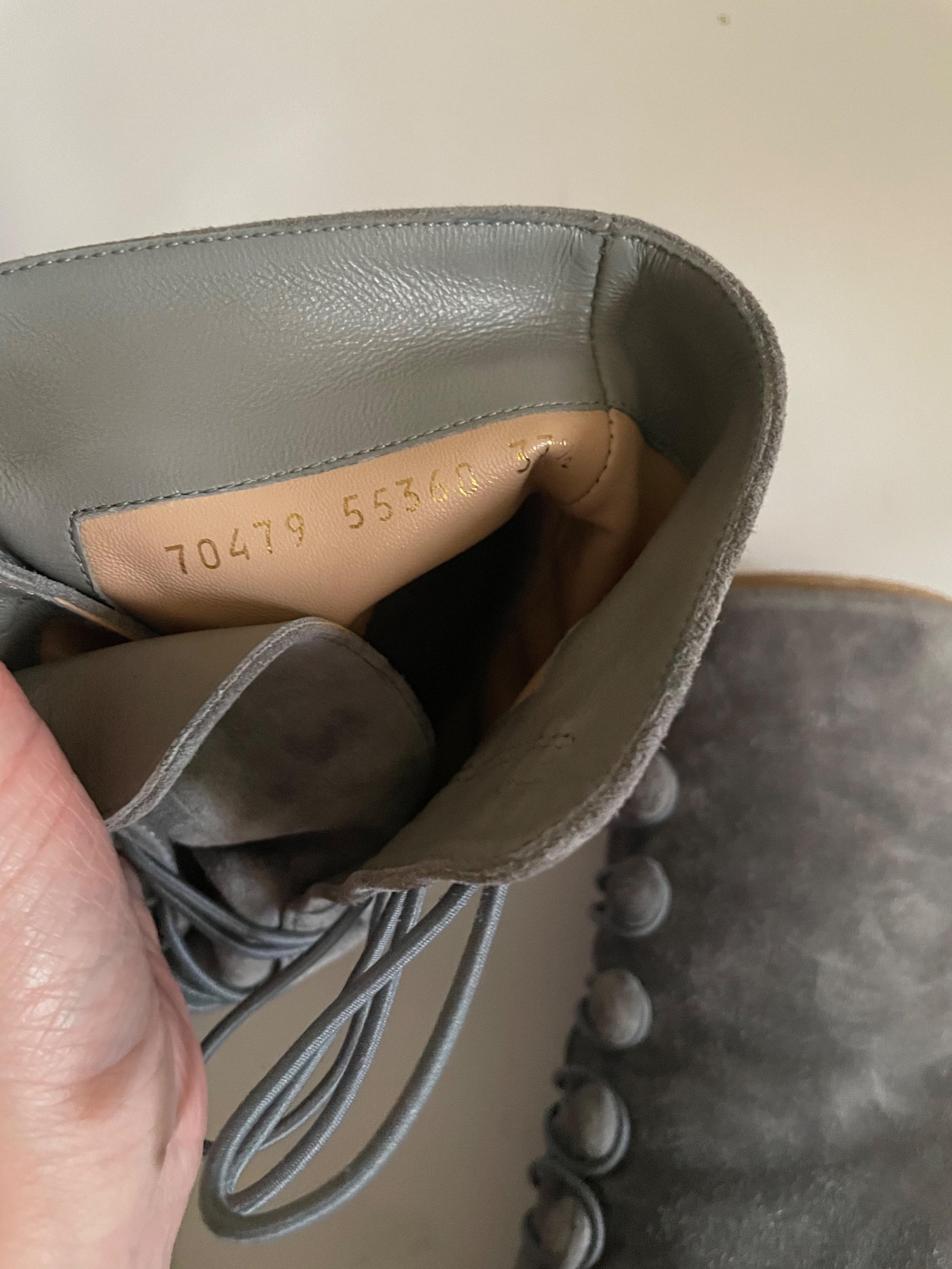 Grey Suede Imperia Ankle Boots