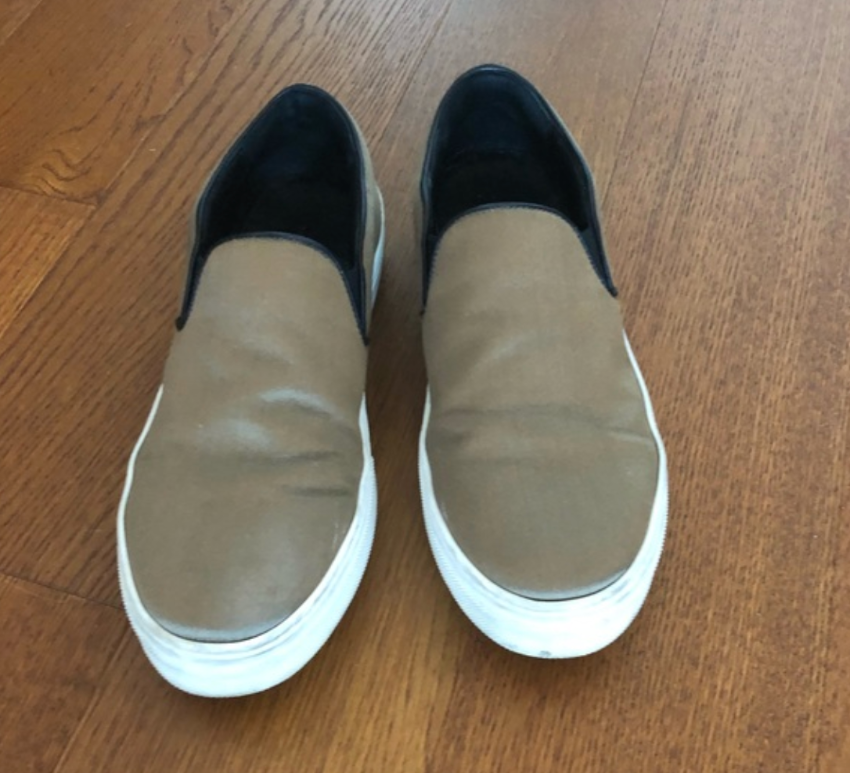 Celine Khaki Slip-On Sneakers