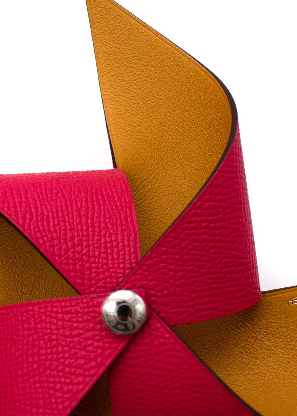Hermes Epsom Leather Petit H Pinwheel