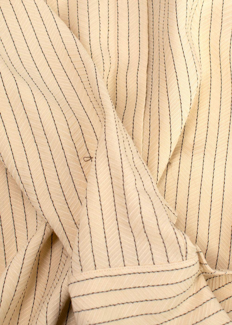 The Row Sonia Striped Jacquard Dress