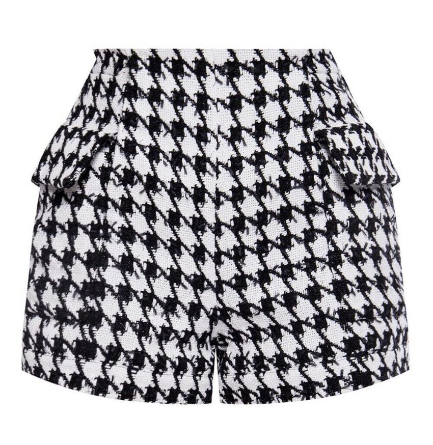 Balmain Houndstooth Jacquard Shorts