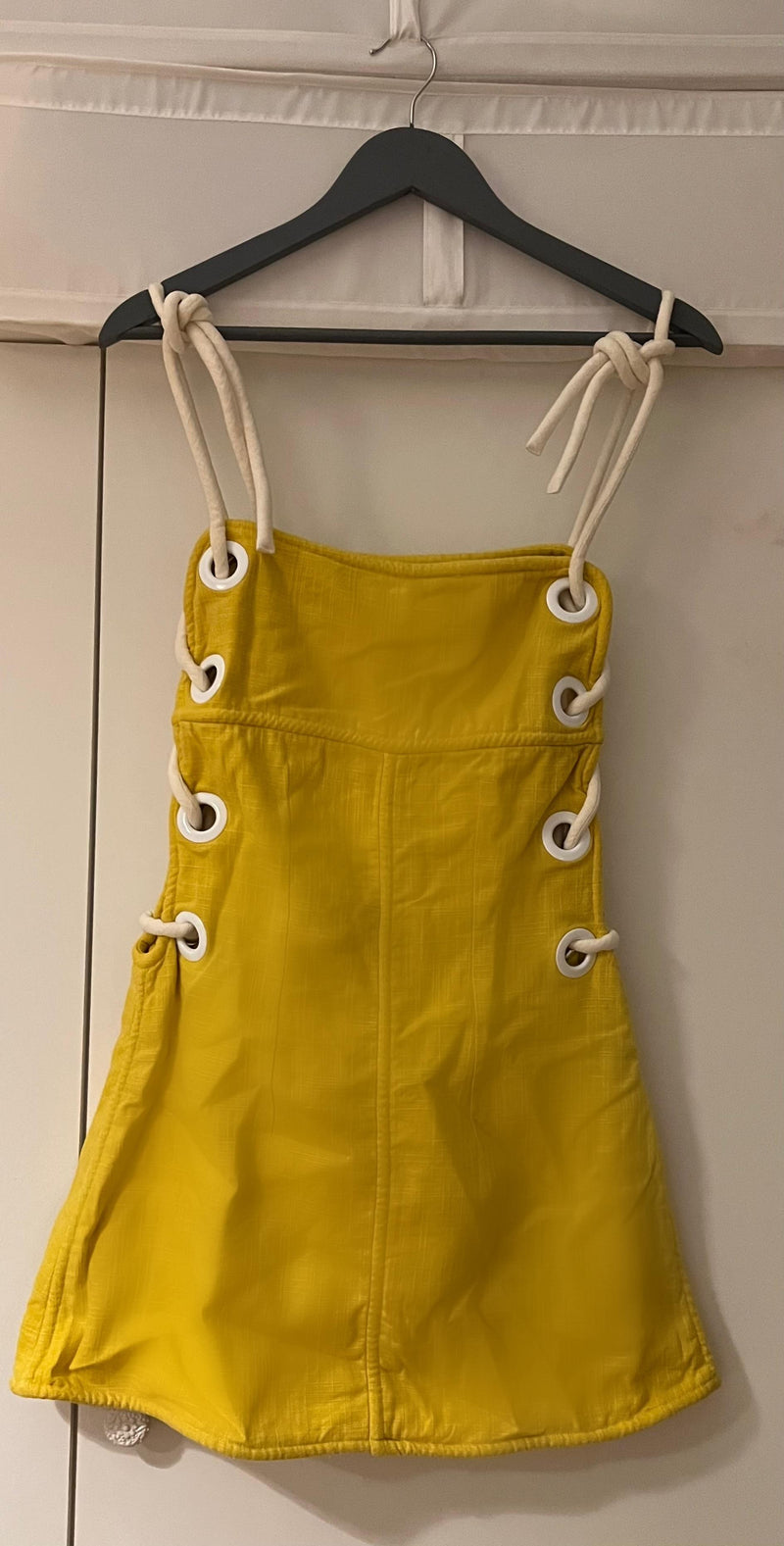 Staud 'Raft' Linen Blend Mini Dress