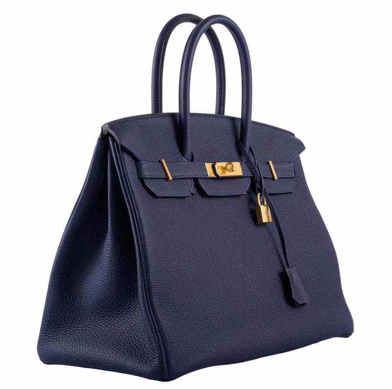 Hermès Birkin 35cm in Togo Bleu Nuit with Gold Hardware